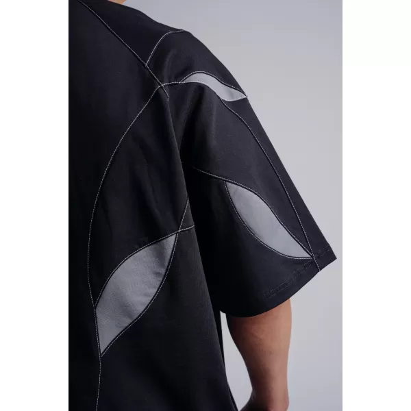  Tricou supradimensionat cu capac pompă NEBBIA PRIMAL 871 NEGRU 