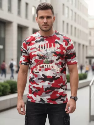 Tricou pentru bărbați DSTREET NX2005R-RW-M ROŞU