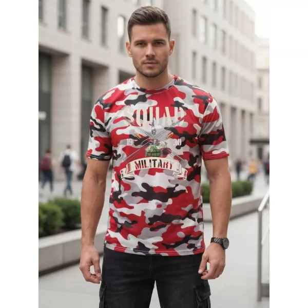  Tricou pentru bărbați DSTREET NX2005R-RW-M ROŞU 
