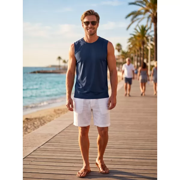  Maieu sport pentru bărbați MALFINI BREEZE 820 ALBASTRU MARIN 