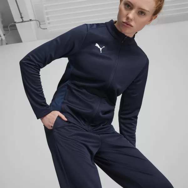  Pantaloni de trening pentru femei PUMA TEAMGOAL TRAINING PANT WMN 658642-06 PUMA BLEUMARIN/ALB/ALBASTRU PERSAN 