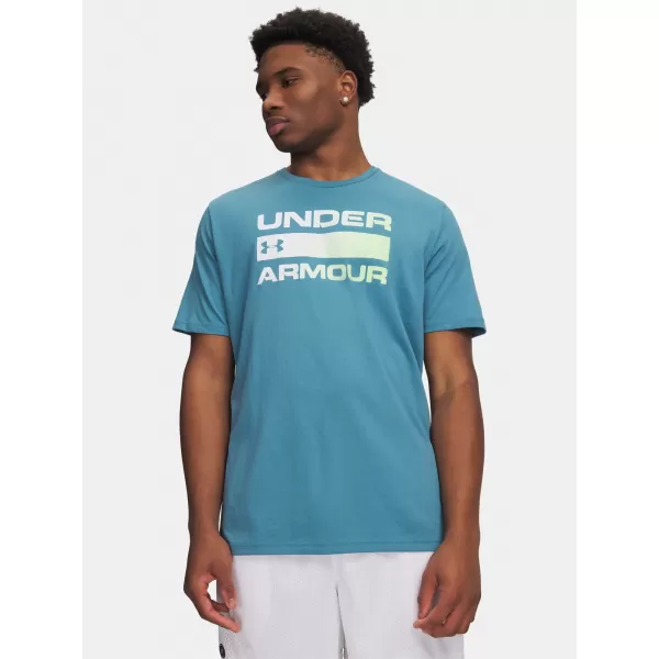  Tricou pentru bărbați UNDER ARMOUR TEAM ISSUE WORDMARK SS 1329582-466 ALBASTRU 
