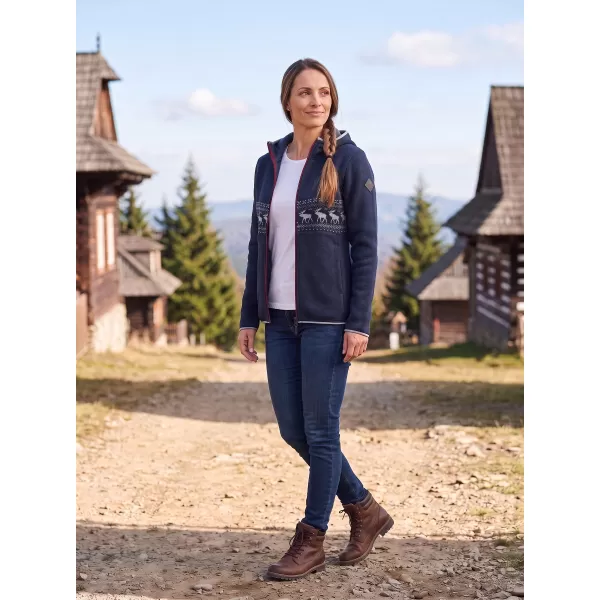  Pulover cald de dama ALPINE PRO NORESA VARIANTA OCEANULUI LUMINAT DE LUNA PA 