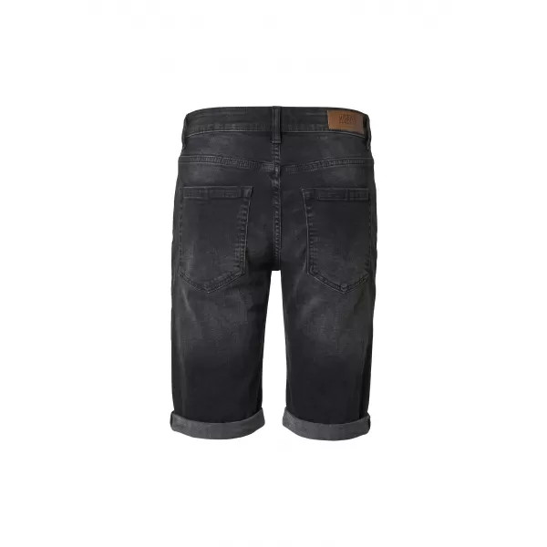  Pantaloni scurți pentru bărbați URBAN CLASSICS TB8457 NEGRU SPALAT 