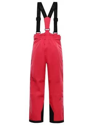 Pantaloni de schi pentru copii ALPINE PRO EDESO 3 ZMEURĂ
