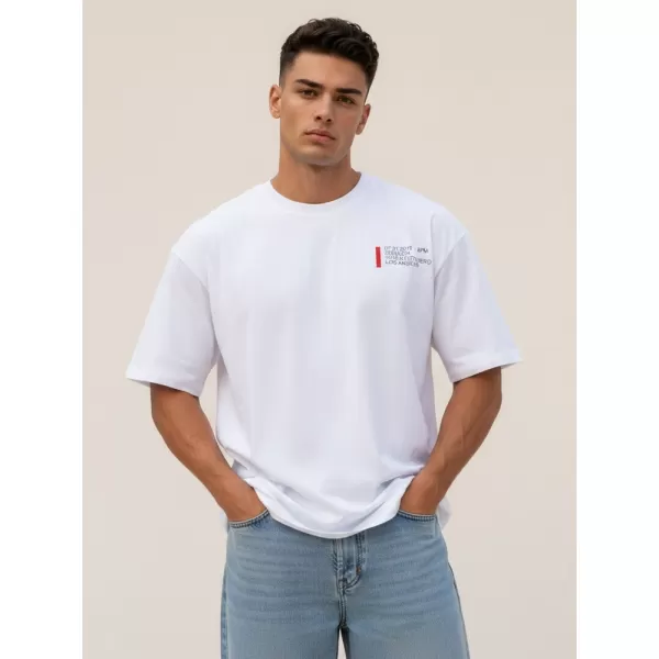  Tricou pentru bărbați DSTREET RX5302 ALB 