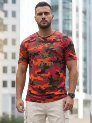 Tricou pentru bărbați DSTREET NX2002R-OR-M PORTOCALE
