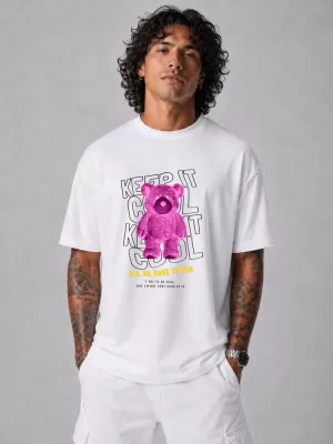 Tricou pentru bărbați DSTREET NX1030R-WH-O ALB