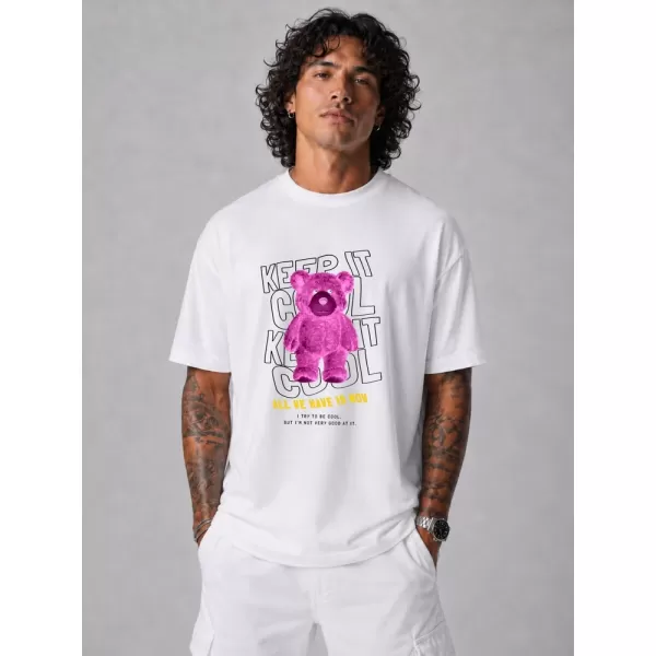  Tricou pentru bărbați DSTREET NX1030R-WH-O ALB 