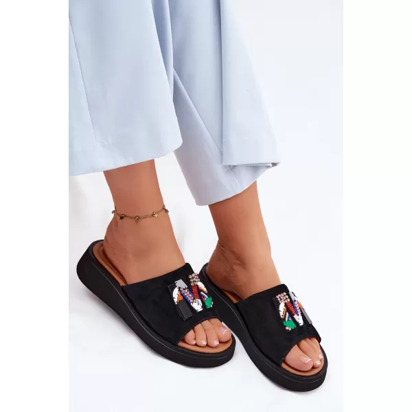  Papuci de damă VINCEZA 66942 NEGRU 