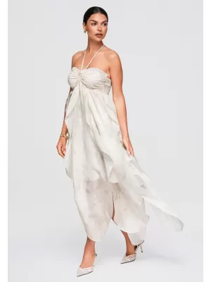Rochie OMBRE OW-DLR-E0016 BEJ