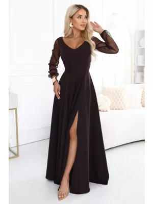 Rochie NUMOCO 640-8 MARO CIOCOLATA