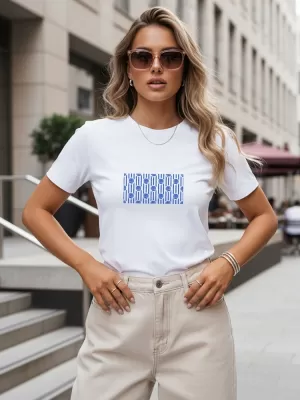 Tricou pentru femei DSTREET NX8015RY-WH ALB