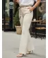 Pantaloni de dama DSTREET UY3058 ECRU
