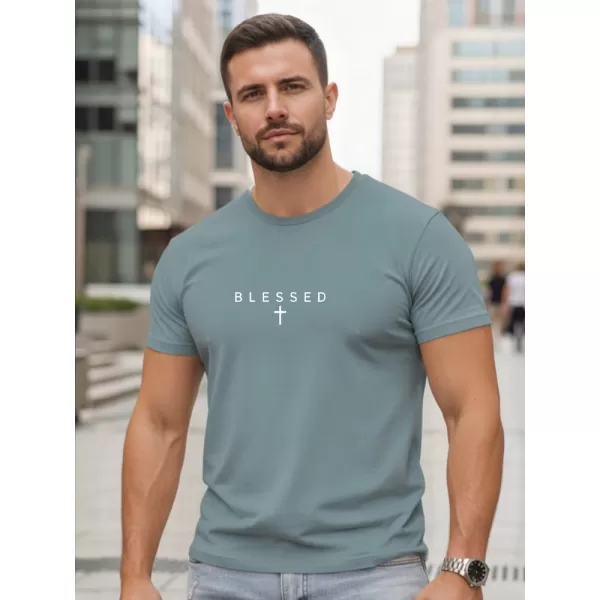  Tricou pentru bărbați DSTREET NX5124R-SB ALBASTRU 