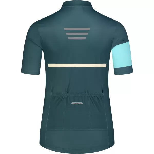  Tricou de ciclism pentru femei NORDBLANC ENTHUSIAST NBSLF8084 VERDE 
