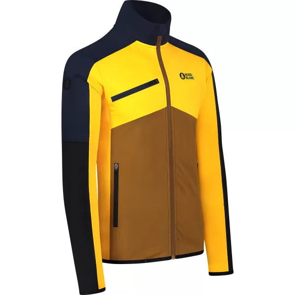  Hanorac powerfleece pentru bărbați NORDBLANC CUSP NBSFM8334 CHIHLIMBAR 