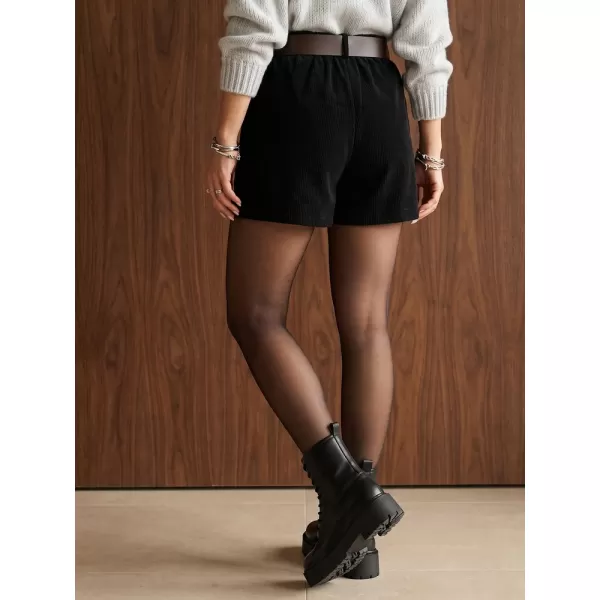  Pantaloni scurți de damă DSTREET SY0603 NEGRU 