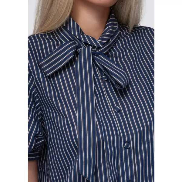  Cămașă de damă OMBRE OW-SH-E0067 ALBASTRU MARIN 