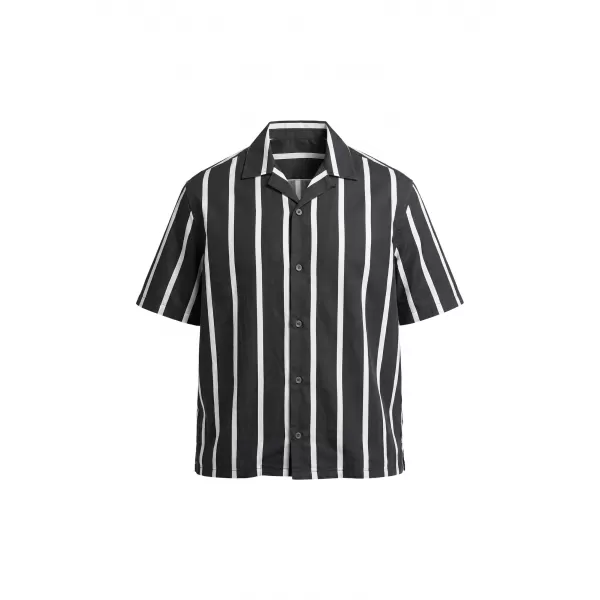  Cămașă pentru bărbați URBAN CLASSICS TB8429-00826 NEGRU/ALB 