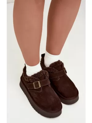 Oameni de zăpadă pentru femei BIG STAR SHOES UU274319 MARO/BEJ