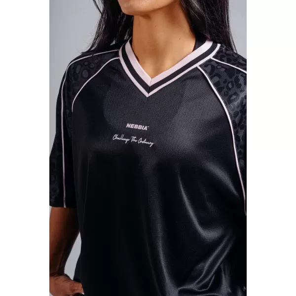  Tricou supradimensionat 97 NEBBIA PRIMAL 862 LEOPARD NEGRU 