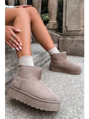 Oameni de zăpadă pentru femei BIG STAR SHOES UU274224 BEJ