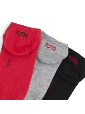 Șosete PUMA UNISEX SNEAKER PLAIN 3P 93862401 NEGRU/ROSU