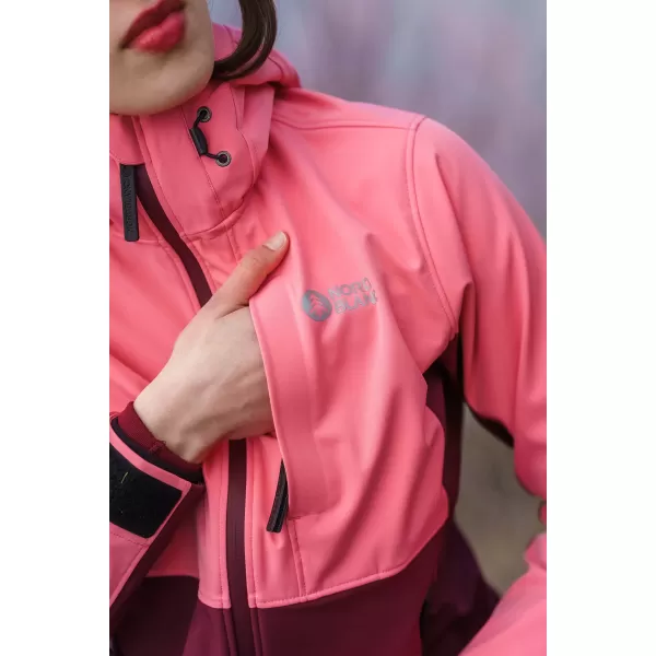  Jachetă softshell pentru femei NORDBLANC BLINK NBSSL8320 ROZ 