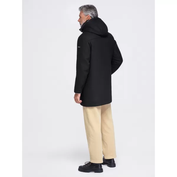  Parka pentru bărbați OMBRE OM-COWC-0161 NEGRU 