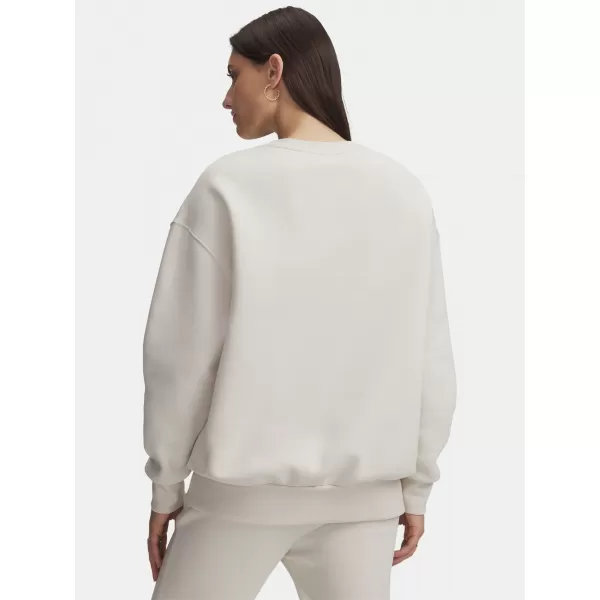  Hanorac de dama UNDER ARMOUR ICON FLEECE OS CREW 1379475-110 ALB 