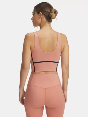 Maieu de damă UNDER ARMOUR MERIDIAN PIPED CROP TANK 6003529-696 ROZ