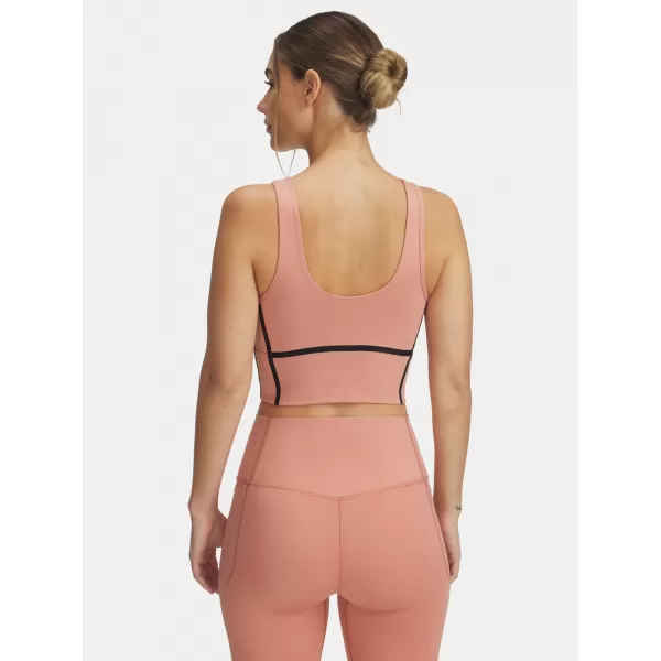 Maieu de damă UNDER ARMOUR MERIDIAN PIPED CROP TANK 6003529-696 ROZ 