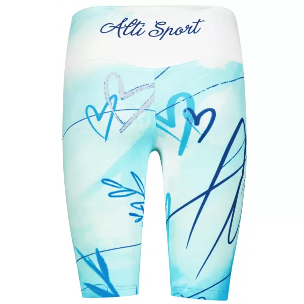  Jambiere premium pentru genunchi pentru femei (marimi noi) ALTISPORT VOJ/ALW083LEG06 ALB ALBASTRU 
