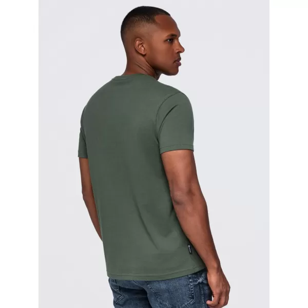  Tricou pentru bărbați OMBRE OM-TSCT-0305 MĂSLINE ÎNCHISE 