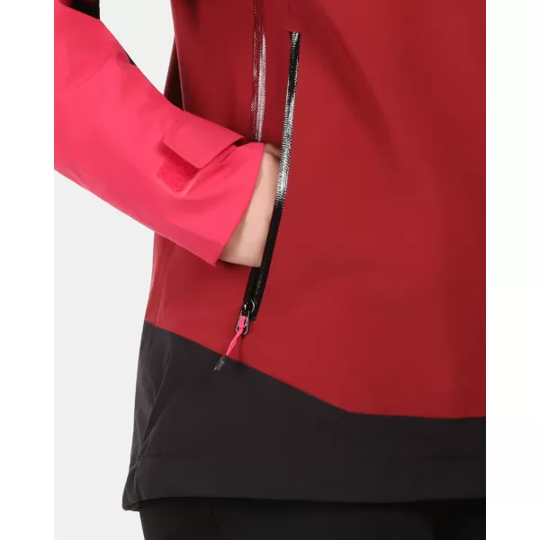  Jachetă hardshell pentru femei KILPI MAMBA-W 1L0101KI ROȘU ÎNCHIS 