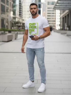 Tricou pentru bărbați DSTREET NX5008R ALB