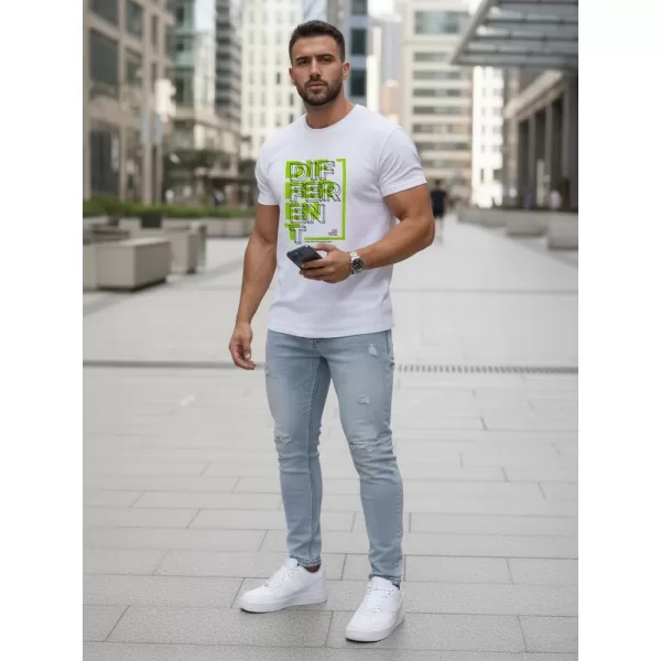  Tricou pentru bărbați DSTREET NX5008R ALB 