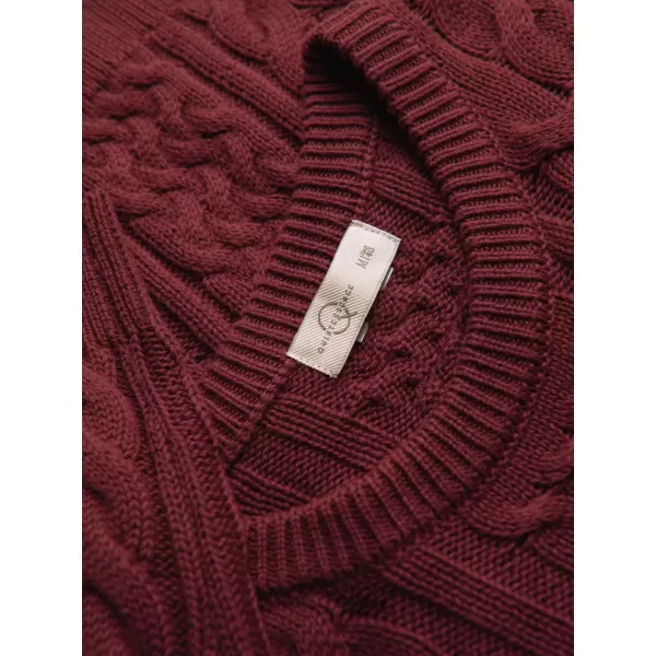  Pulover pentru bărbați OMBRE OM-SWSW-0191 BURGUNDIA 