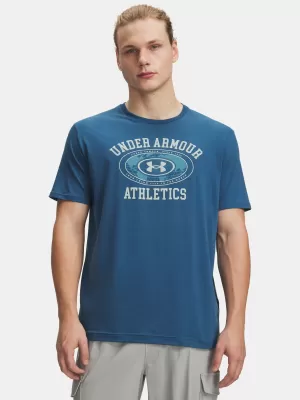 Tricou pentru bărbați UNDER ARMOUR M 60/40S ARMOR GLOBE SS 6009261-498 ALBASTRU