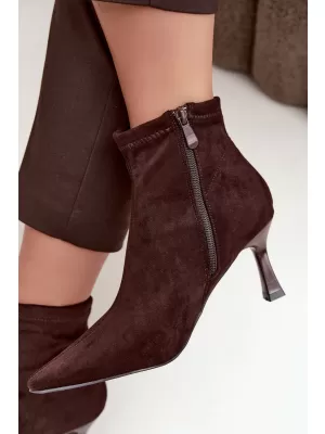 Botine de dama BOTO 7107 MARO