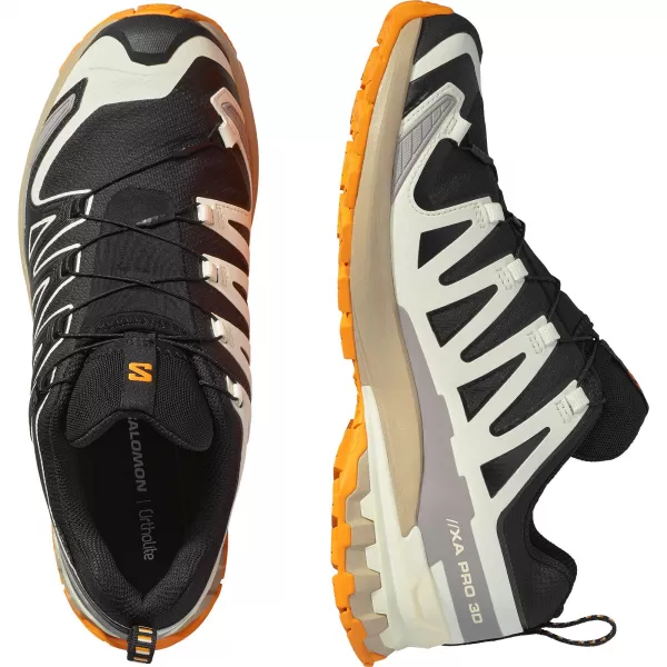  Pantofi pentru bărbați SALOMON XA PRO 3D V9 GORE-TEX L47881900 GHEAȚĂ NEAGRĂ/VANILIE/TURMERIC 