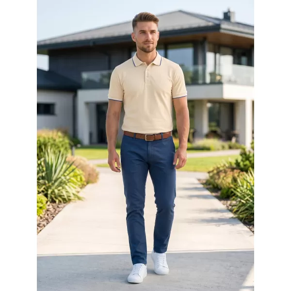  Tricou pentru bărbați cu guler MALFINI FOCUS 232 MIGDALE 