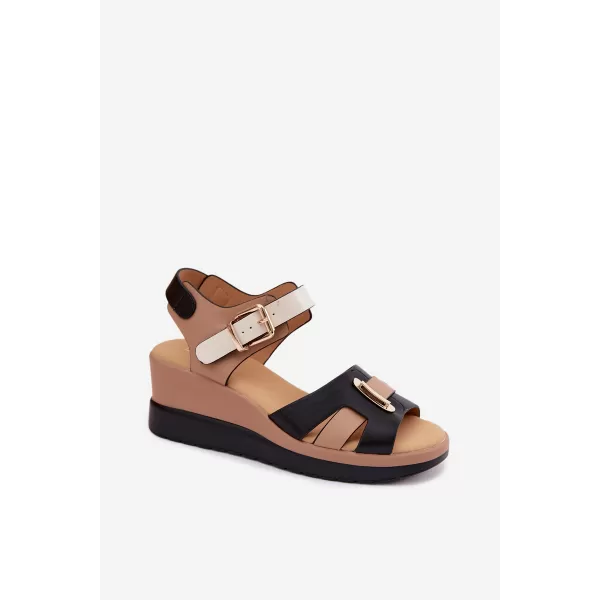  Sandale de dama ARTIKER 58C0316 NEGRU/BEJ 