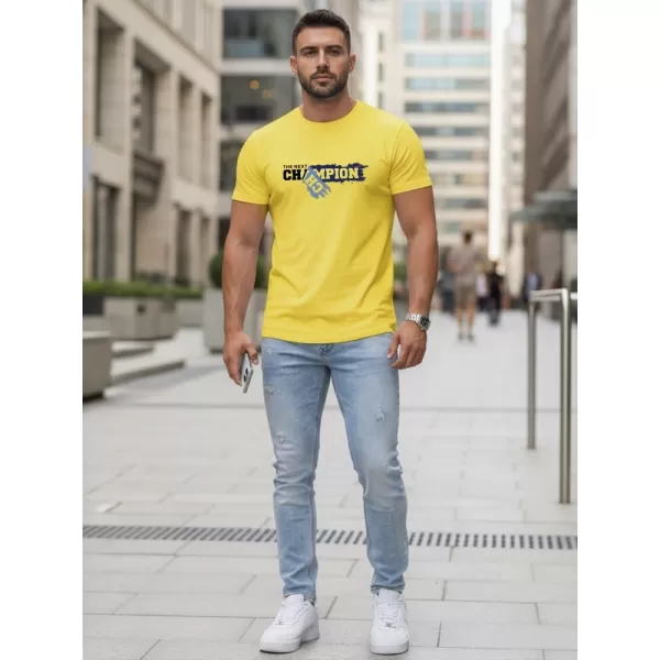  Tricou pentru bărbați DSTREET NX5017R-YE CHIHLIMBAR 