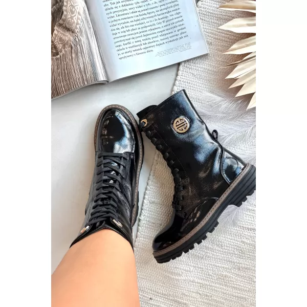  Pantofi de dama BOTO ASA259-10 NEGRU LUCIOS 