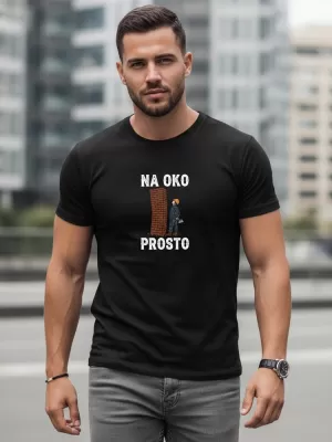 Tricou pentru bărbați DSTREET NX0107R-BK NEGRU