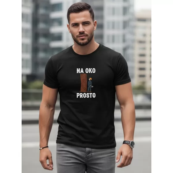  Tricou pentru bărbați DSTREET NX0107R-BK NEGRU 