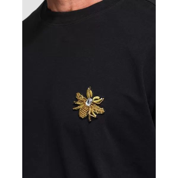  Tricou pentru bărbați OMBRE OM-TSCT-0275 NEGRU 