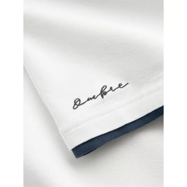  Tricou pentru bărbați cu guler OMBRE OM-POSS-0170 ALB 